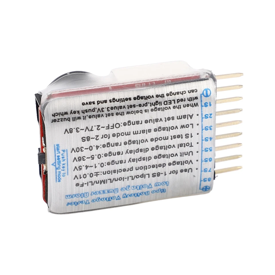 RC Battery Low Voltage Buzzer Alarm Lipo Battery Voltage Tester Moniteur De - Bild 4 von 4