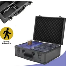 600+ Hard Case For Toploader 3''x4'' 35pt Sports Card Storage Box Holds w/