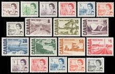 Canada Scott 454-468B (1967-72) Mint NH VF, Cat. Value $7.90 B