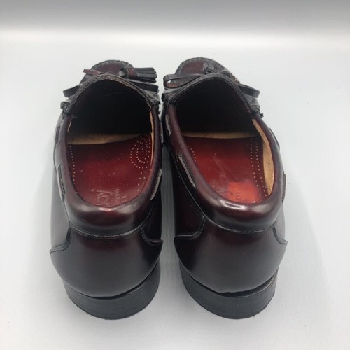 Footjoy Shoes Mens Size 8 D Loafer Dress Brown Leather Kiltie Tasseled Slip On - Picture 4 of 8
