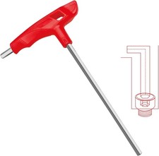 Schl&uuml;ssel mit T-Griff 6mm Innensechskant CR-V Stahl Metrisch Sechskantschl&uuml;ssel