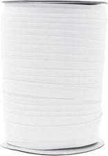 Double Fold Bias Tape for Sewing - 55 Yds White Bias Tape Double Fold 1/2 Inc...