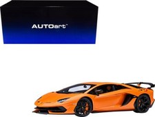 Lamborghini Aventador SVJ Arancio Atlas Pearl Orange 1/18 Model Car by Autoart