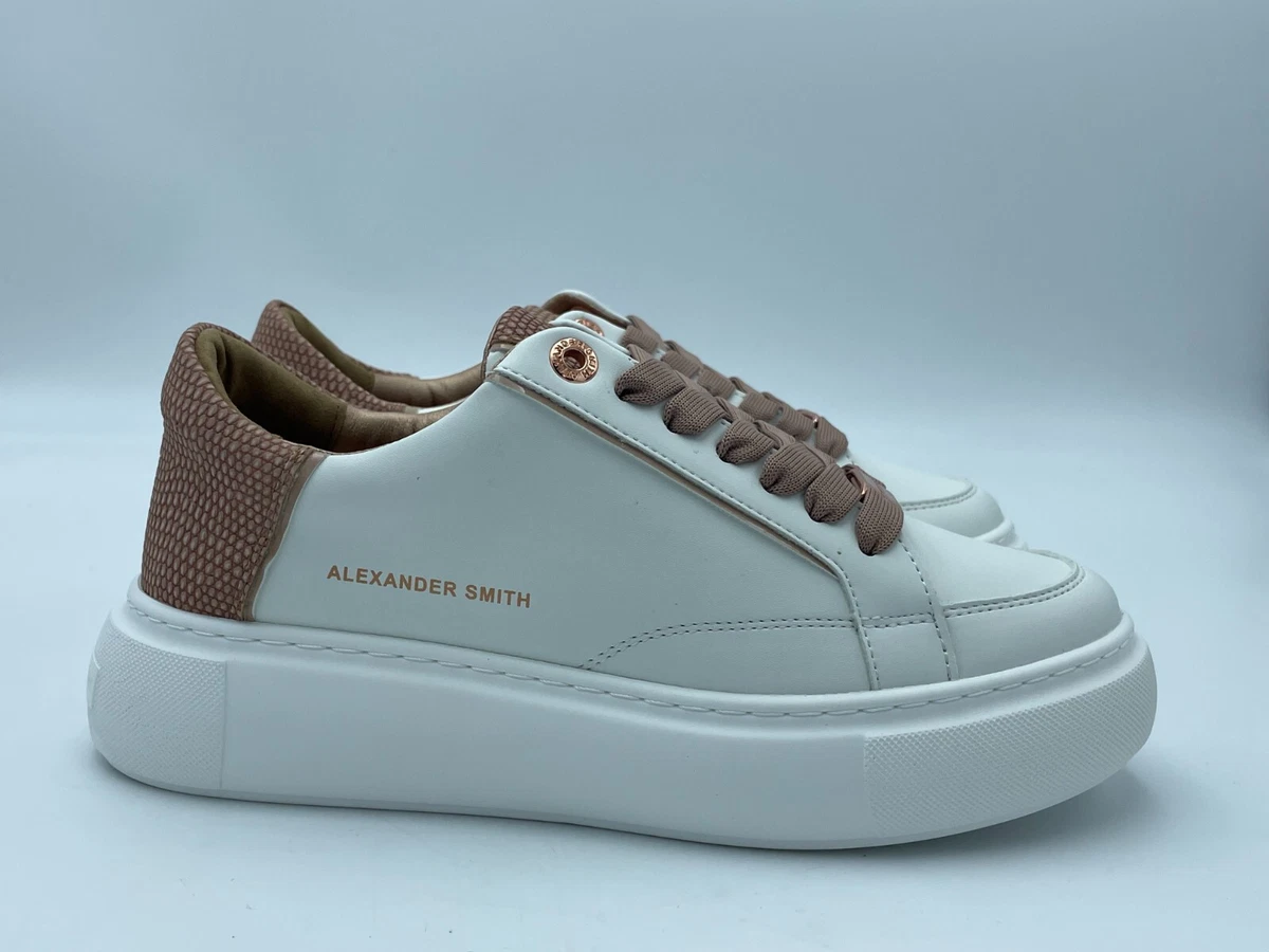 ALEXANDER SMITH Women s gcd 01wsd Sand White Autumn Winter Sneakers