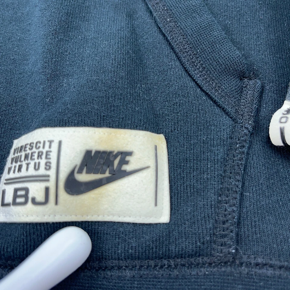 Nike Hoodie Men XL Black Gray LeBron James Sweatshirt Sweater Lion Colorblock - Image 4 of 4