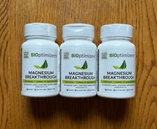 Bioptimizers Magnesium Breakthrough all 7 essential forms,  30 capsules - 3 pack