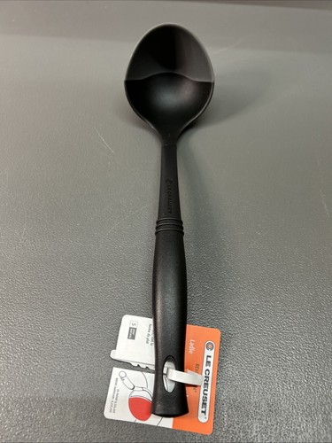 New LE CREUSET Revolution Bi-Material Ladle Gray & Black