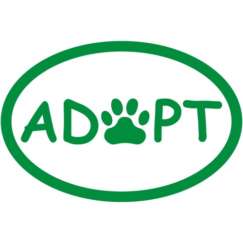 Adopt Paw Oval 3" Decal Sticker Vinyl Dog Puppy Cat Kitten Pet Car Window Laptop - Picture 11 of 26