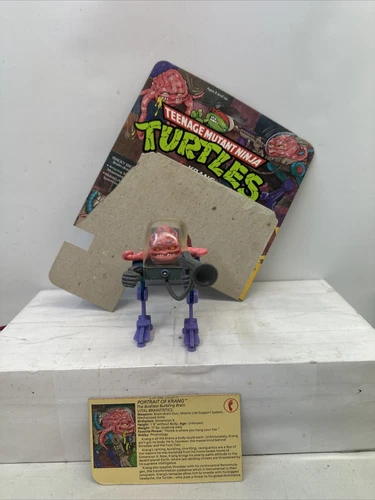 Vintage 1989 TMNT KRANG 100% Complete File Card Ninja Turtles Mobile Suit