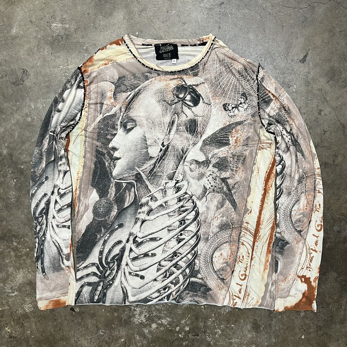Vintage 90s Jean Paul Gaultier Decomposition Mesh Top Size L Vintage 90s Jean Paul Gaultier Decomposition Mesh Top Size L