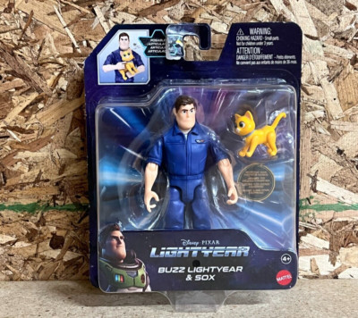 Disney Pixar Lightyear - Buzz Lightyear and Sox Action Figures - Mattel - NEW