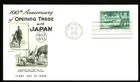 COMMODORE PERRY VISITS JAPAN  FLEETWOOD CACHET FDC  1953 UNADDR