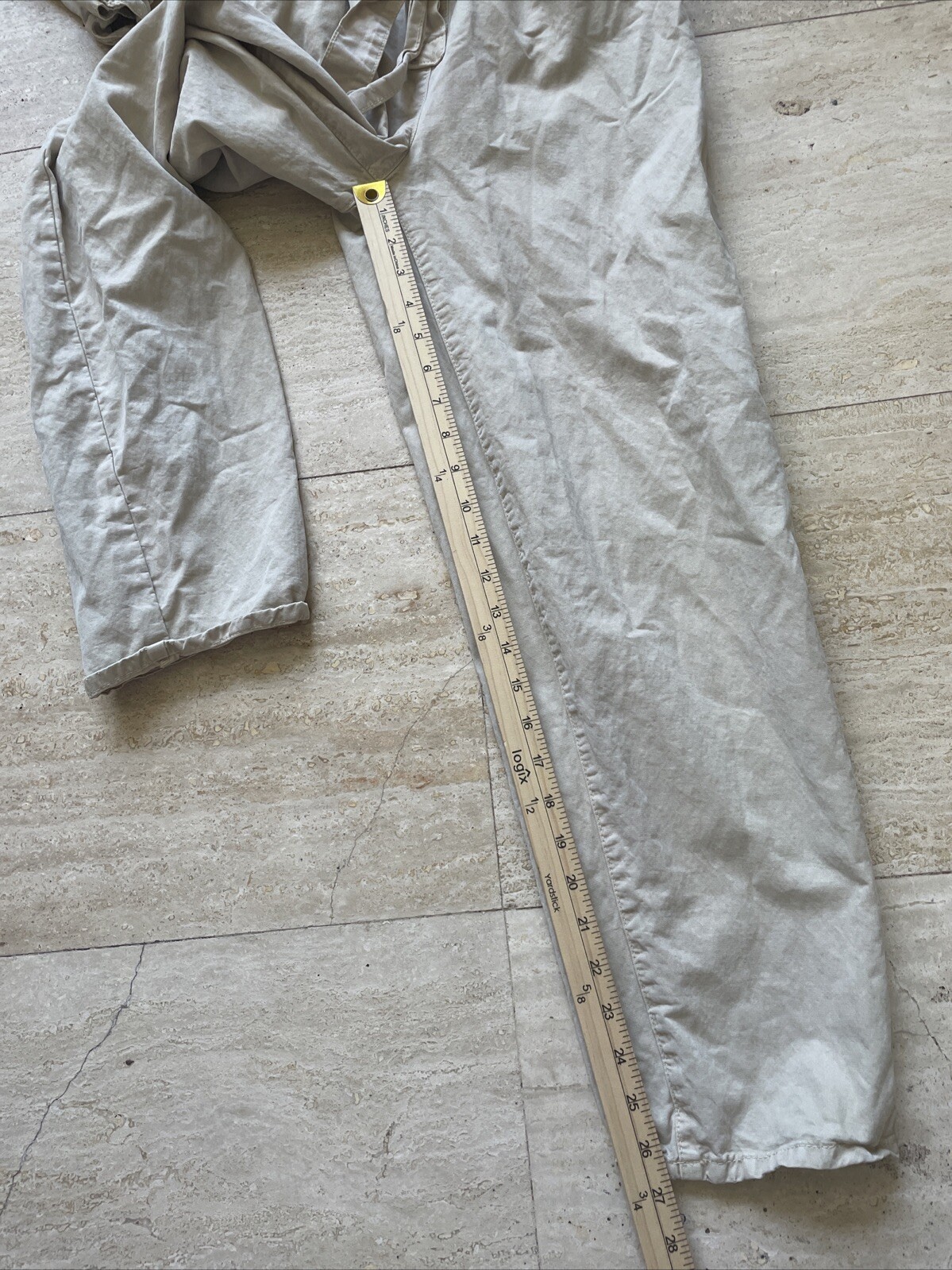 Good American Beige Solid Elastic Cinched Long Sl… - image 4