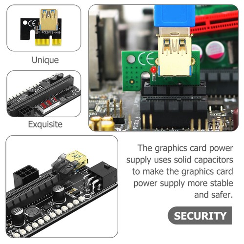 Show Mining Lines Gpu Support Computer Accessories PCIe Extension Adapter - Photo 5/12