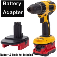 Adapter For Craftsman 20V Li-ion Battery For Dewalt 18V Ni-Cd Cordless Tools