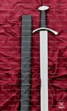 Custom Handmade Viking Sword With 5-Lobe Pommel - Beautiful Sword With Scabbard