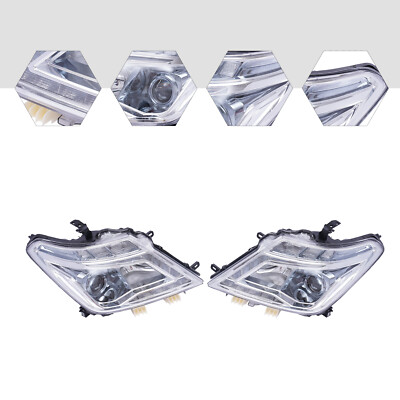 Front LED Headlights For 17 18 19 20 Nissan Armada LH+RH Headlamp