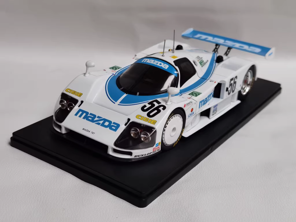 ミニカー IXO 1/18 Mazda 787B IXO 1/18 Mazda 787B #56 24H of Le Mans White Diecast Car