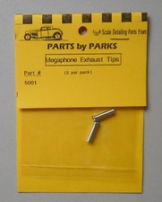 Megaphone Exhaust Tips 18 124 125 Part By Parks Car Model Accessory 5001