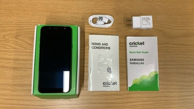 Samsung A6 32gb Negro Cricket Wireless Seminuevo Ebay