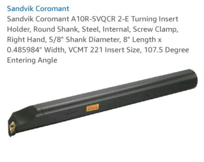 SANDVIK  A10R-SVQCR 2-E ,  Indexable Boring Bar