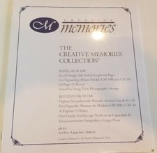 Creative Memories 8 x 10 White SINGLE SIDE RULED Scrapbook Pages RCM-10R NIP