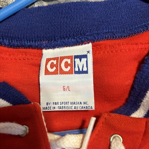 Vintage NOS 1990s Montreal Canadiens knit CCM hockey sweater large excellent - Picture 5 of 7