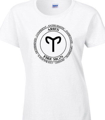 Widder Damen T-Shirt Sternzeichen Astrologie Feuerstern Zeichen Geburtstag Geschenkidee