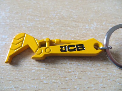 JCB EXCAVATOR ARM KEYRING METAL JCB KEYRING BOTTLE OPENER JCB