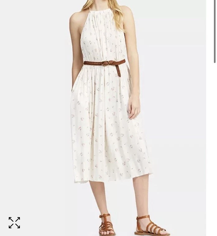 Vestido Polo Ralph Lauren Plisado Floral Midi Talla 6 Usado  Foto 4 de 4