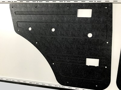 Black ABS Waterproof Full Kit Door Cards Toyota Landcruiser 60 61