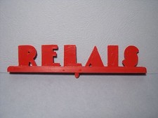 "RELAY" SIGN FOR GARAGE GAS STATION ATOMIC VROOM 1/43