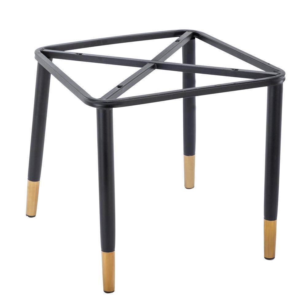 Easy Assembly Set of 6 PU Dining Chair With Iron Metal Gold Plated Legs Furnitur