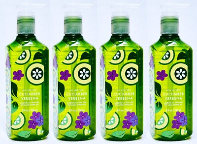 4 Bath & Body Works CUCUMBER VERBENA Cleansing Gel Hand Soap 8.0 oz