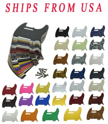 8 Hole Guitar Pickguard Scratch Plates Fit Tele Telecaster Guitar Various Color
