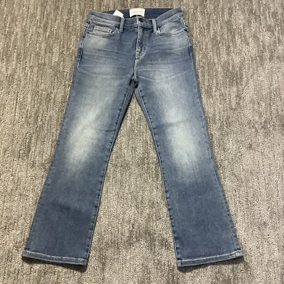 Current/Elliot Classic Straight Leg Blue Jeans Women's Size 28x26 Mid Rise