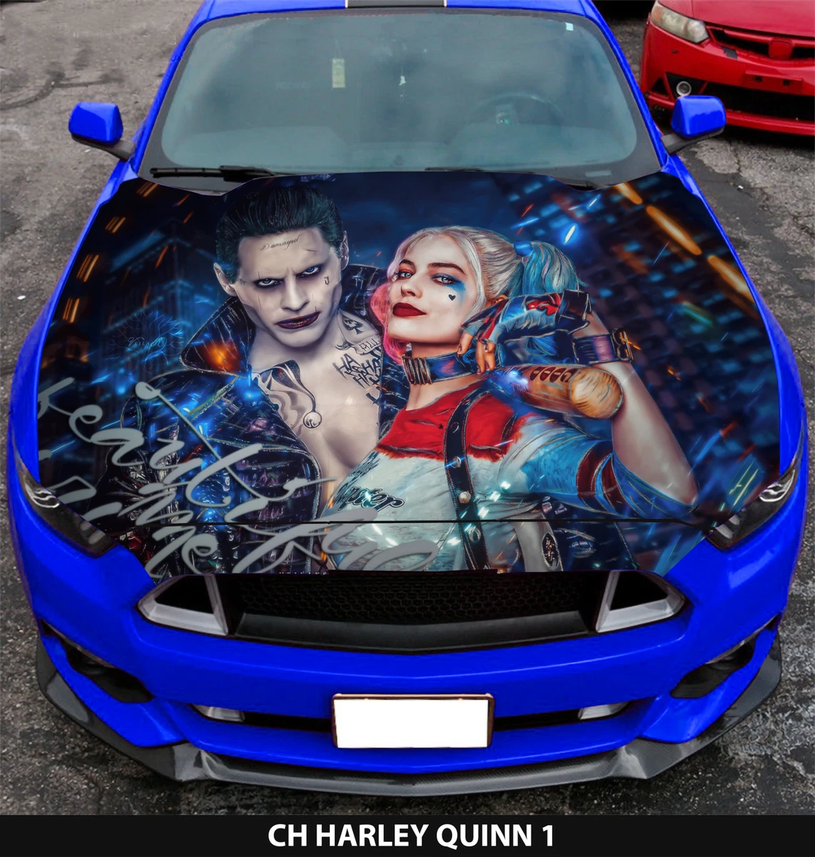 Joker and harley 2024 quinn car decals