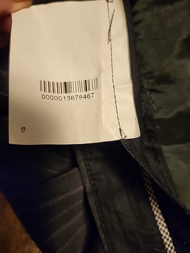 Armani Collezioni Men's Charcoal Striped Wool Dress Pants Flat Front Size IT 48 - Picture 6 of 11