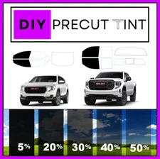 DIY PreCut Nano Carbon Window Tint Fits ANY GMC Vehicle 2000-2025 TWO FRONT