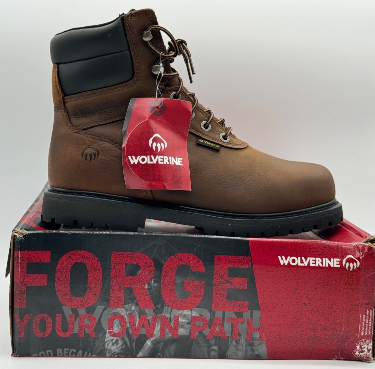 NEW WOLVERINE Iron Ridge SZ 10 EW MEN WATERPROOF STEEL TOE NEW WOLVERINE Iron Ridge SZ 10 EW MEN WATERPROOF STEEL TOE