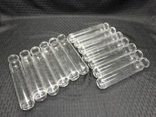 (13) KIMAX Glass 38 x 200mm Round Bottom Culture Tubes No 38-430 Caps B