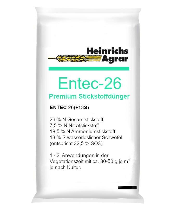 25 kg Entec-26 Premium Stickstoffdnger mit Schwefel Langzeit fr Rasen &  Gemse | eBay.de