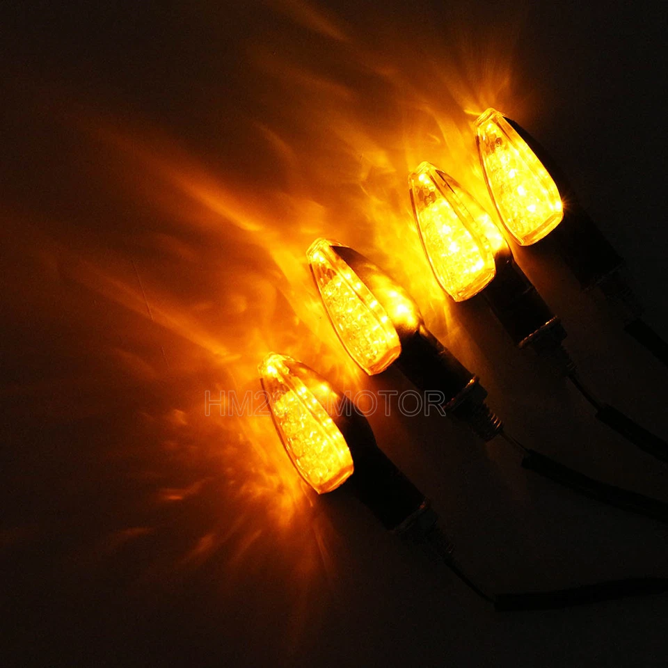 4x Mini luz de señal de giro LED de plástico de 3,5" para Suzuki Katana GSX 600 650 750 1100 Foto 4 de 4