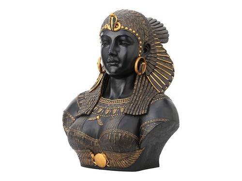 Queen Cleopatra life-size Bust Cold Cast Resin Statue Sculpture Figurine 54 cm - Picture 2 of 7