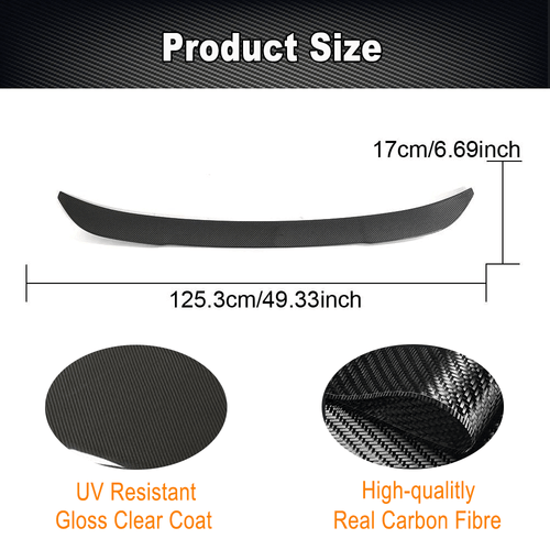 Spoiler posteriore Cabon ala posteriore spoiler labbro adatto per BMW G02 X4 F98 X4M 2023-24 - Foto 8 di 13