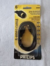 Philips PH61135 Best Quality Gold Plated S-Video Cable 6FT 6' S VIDEO for DVD TV
