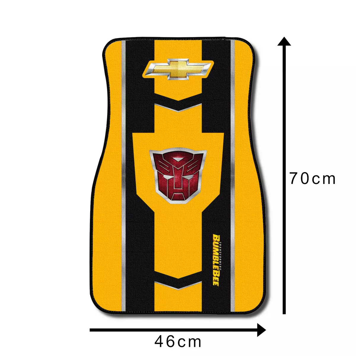 BumbleBee B 127 Chevrolet Autobot Transformers Design Pair Front Floor Car Mats