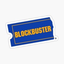 Blockbuster Vinyl Die Cut Sticker