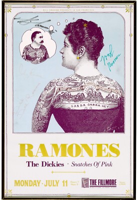 1988 RAMONES CONCERT POSTER WALL ART PRINT SIZE 10X15IN THE DICKIES BAND