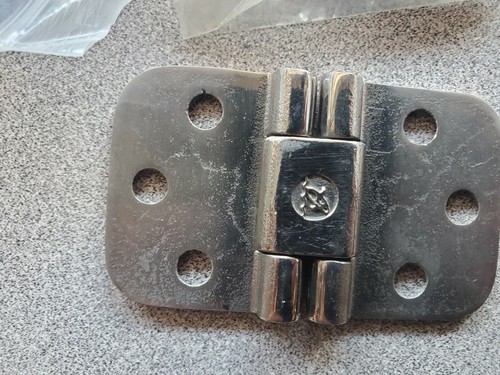 4 - STAINLESS STEAL RECESSED MARINE HINGES - Picture 2 of 3